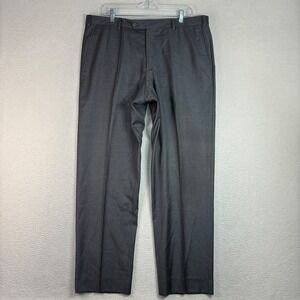Neiman Marcus Loro Piana Pinot Dress Pants Men 38x31 Gray Super 130s Wool Italy